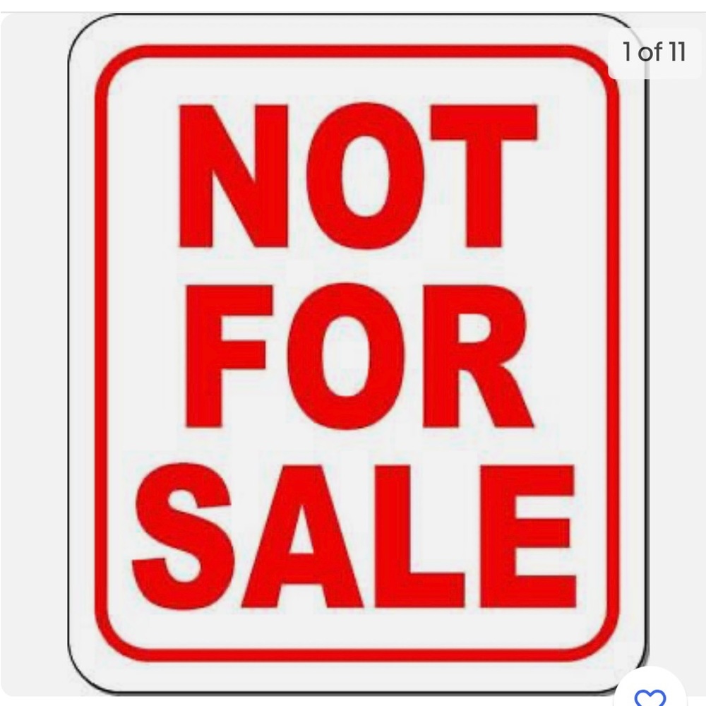 Items below not for sale
